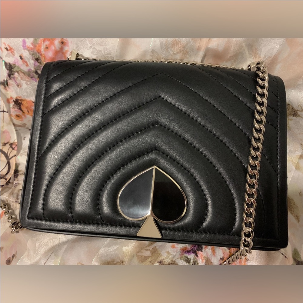 KATE SPADE AMELIA MEDIUM QUILTED LEATHER BAG CHAIN